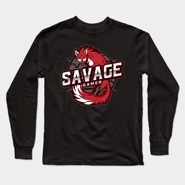 Savage Gamer Long Sleeve T-Shirt by SavageMoon301